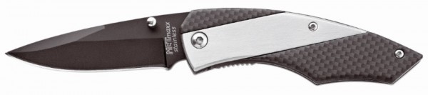 Metmaxx® Pocket knife &quot;Slider Pro Carbon&quot; black /silver