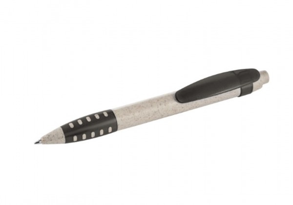 Metmaxx® Ballpoint pen &quot;Pure Logo&quot; beige/black Wheat Straw