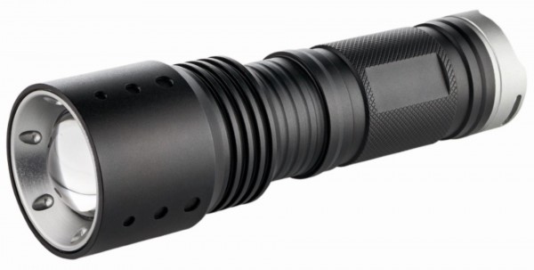 Metmaxx® LED MegaBeam flashlight &quot;Power Focus 10W&quot; black