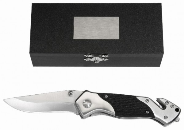Metmaxx® Rescue knife &quot;Cut &amp; Rescue&quot; black /silver