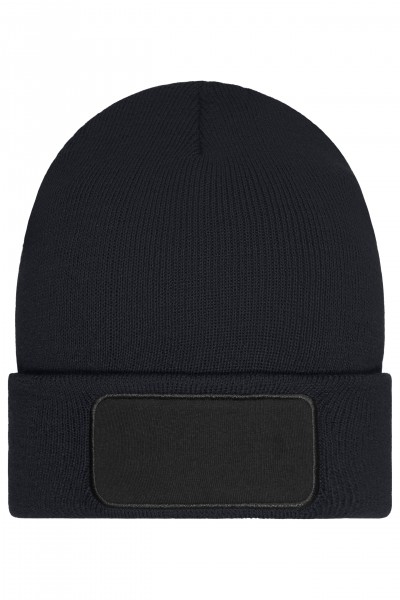 Beanie with Patch (10cm x 5cm) - Thinsulate
