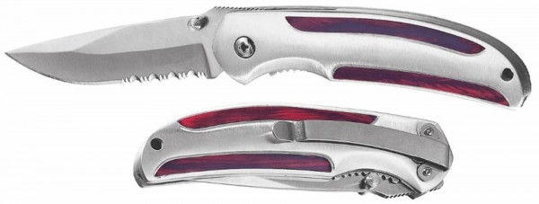 Metmaxx® Professional &amp; leisure knife &quot;Wood&quot; silver